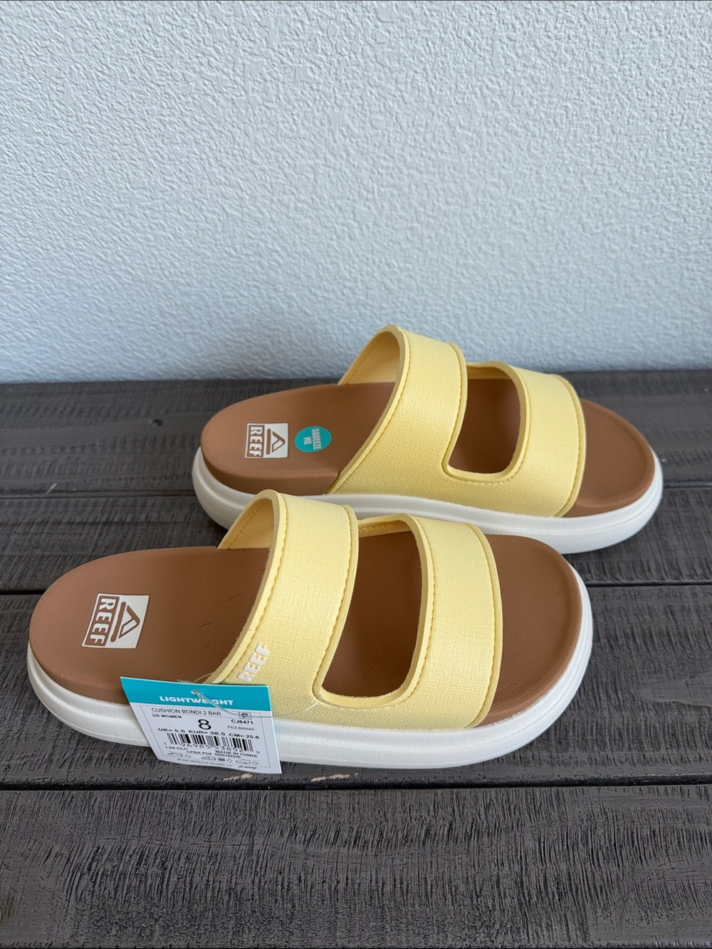 Reef Women's Cushion Bondi 2 Bar Open Toe Sandals NWT - Picture 2 of 7